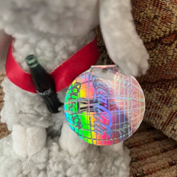 Coca-Cola Poodle Stuffed Animal (1999) France, Dog Plush Toy w/ Coke Bottle, - Picture 7 of 7